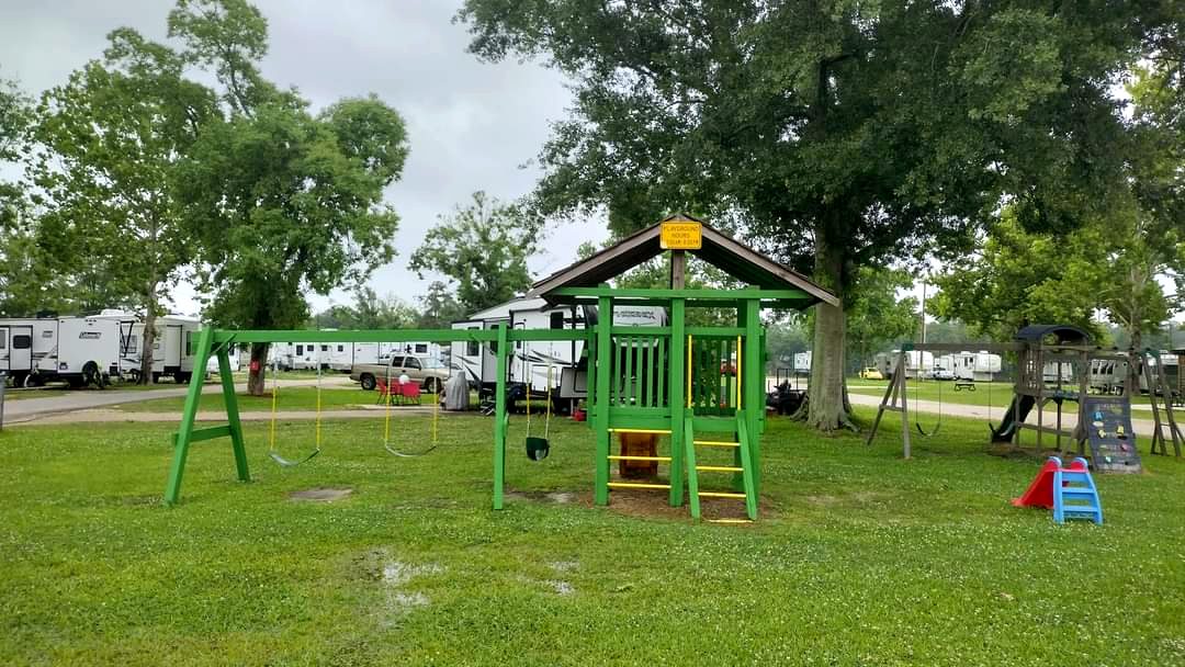 The playground at Singh RV Campground